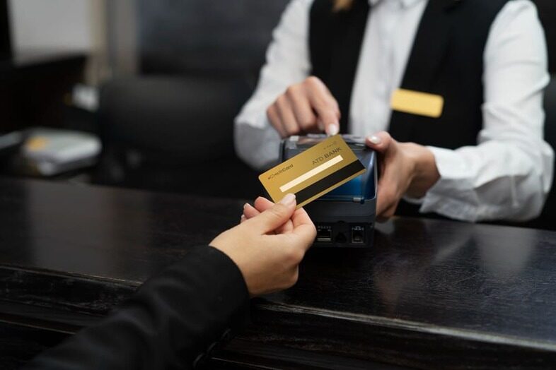 Tarjeta de credito hotel