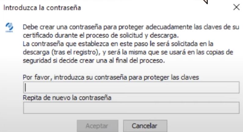 contraseña requerida